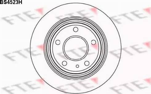 FTE BS4523H - Bremžu diski autodraugiem.lv