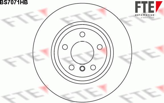 FTE BS7071HB - Bremžu diski autodraugiem.lv