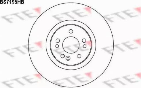 FTE BS7195HB - Bremžu diski autodraugiem.lv