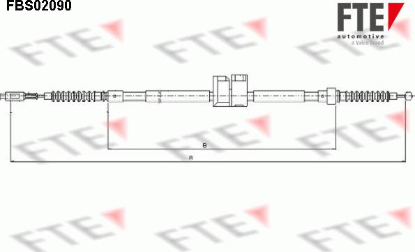 FTE FBS02090 - Trose, Stāvbremžu sistēma autodraugiem.lv