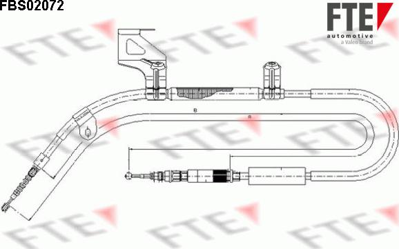 FTE FBS02072 - Trose, Stāvbremžu sistēma autodraugiem.lv