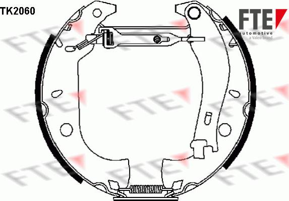 FTE TK2060 - Bremžu loku komplekts autodraugiem.lv