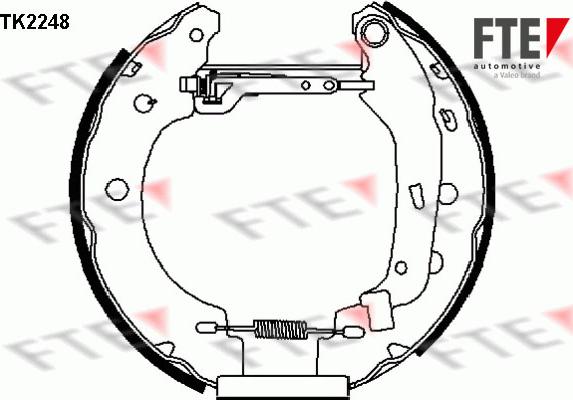 FTE TK2248 - Bremžu loku komplekts autodraugiem.lv