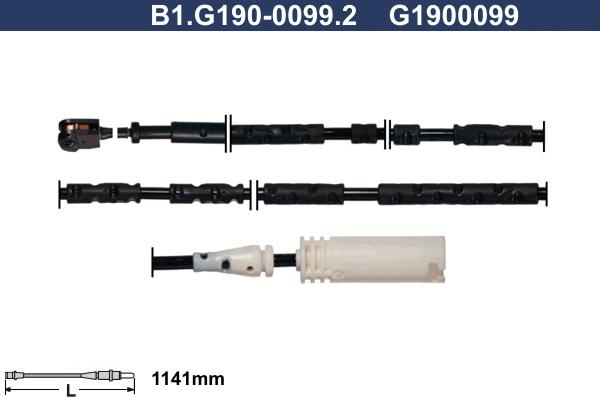 Galfer B1.G190-0099.2 - Indikators, Bremžu uzliku nodilums autodraugiem.lv
