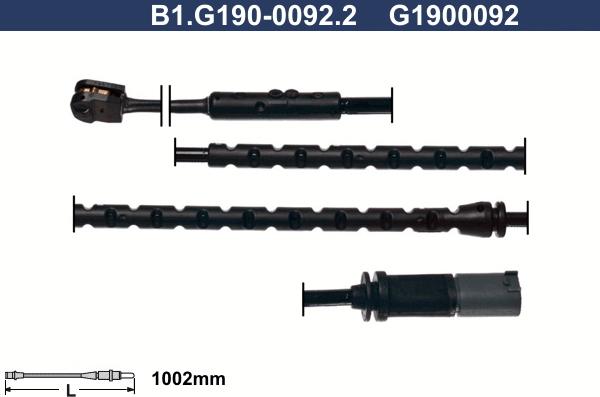 Galfer B1.G190-0092.2 - Indikators, Bremžu uzliku nodilums autodraugiem.lv