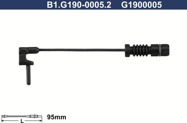 Galfer B1.G190-0005.2 - Indikators, Bremžu uzliku nodilums autodraugiem.lv