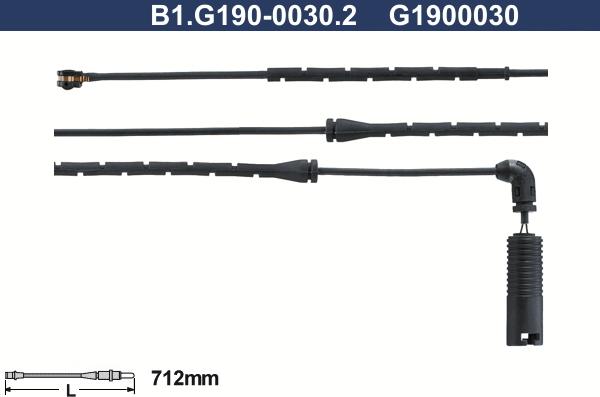 Galfer B1.G190-0030.2 - Indikators, Bremžu uzliku nodilums autodraugiem.lv