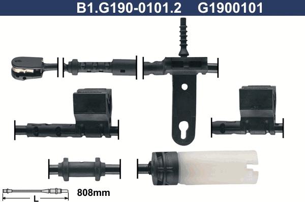 Galfer B1.G190-0101.2 - Indikators, Bremžu uzliku nodilums autodraugiem.lv