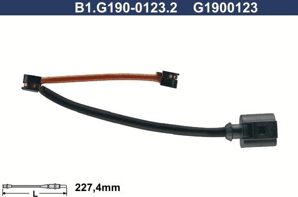 Galfer B1.G190-0123.2 - Indikators, Bremžu uzliku nodilums autodraugiem.lv