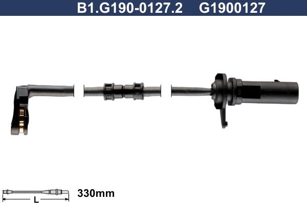 Galfer B1.G190-0127.2 - Indikators, Bremžu uzliku nodilums autodraugiem.lv