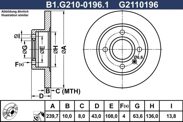 Galfer B1.G210-0196.1 - Bremžu diski autodraugiem.lv