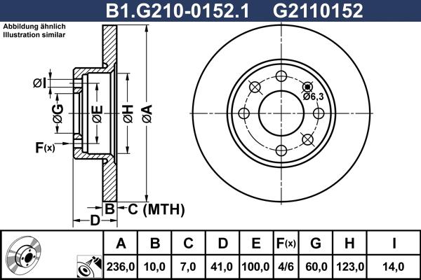 Galfer B1.G210-0152.1 - Bremžu diski autodraugiem.lv