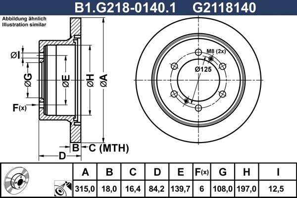 Galfer B1.G218-0140.1 - Bremžu diski autodraugiem.lv