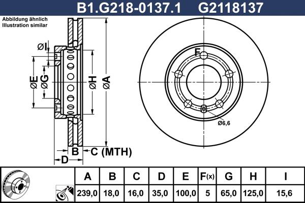 Galfer B1.G218-0137.1 - Bremžu diski autodraugiem.lv