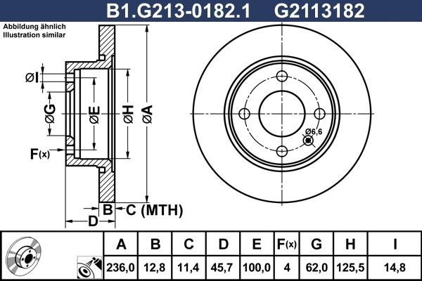 Galfer B1.G213-0182.1 - Bremžu diski autodraugiem.lv