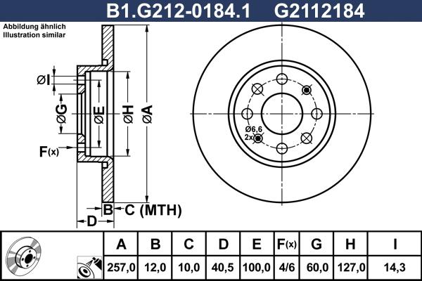 Galfer B1.G212-0184.1 - Bremžu diski autodraugiem.lv