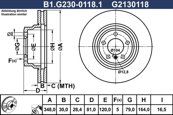 Galfer B1.G230-0118.1 - Bremžu diski autodraugiem.lv