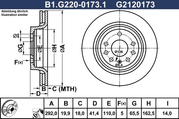 Galfer B1.G220-0173.1 - Bremžu diski autodraugiem.lv