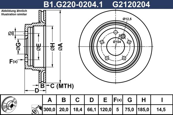 Galfer B1.G220-0204.1 - Bremžu diski autodraugiem.lv