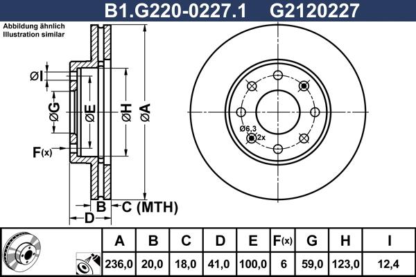 Galfer B1.G220-0227.1 - Bremžu diski autodraugiem.lv