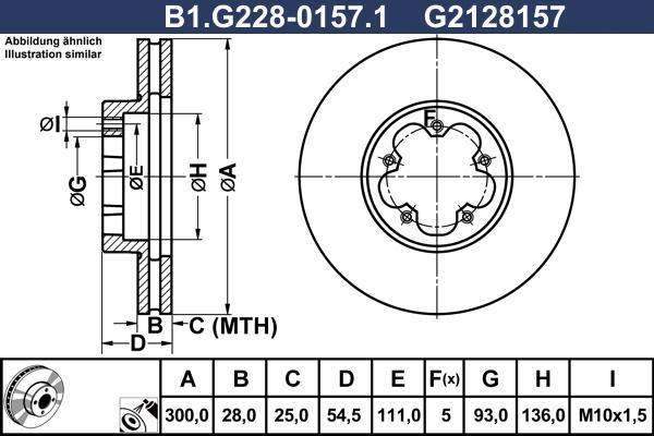 Galfer B1.G228-0157.1 - Bremžu diski autodraugiem.lv