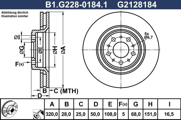 Galfer B1.G228-0184.1 - Bremžu diski autodraugiem.lv