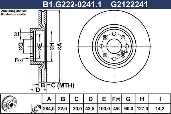 Galfer B1.G222-0241.1 - Bremžu diski autodraugiem.lv