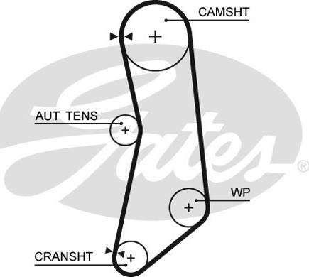 Gates K015626XS - Zobsiksnas komplekts autodraugiem.lv