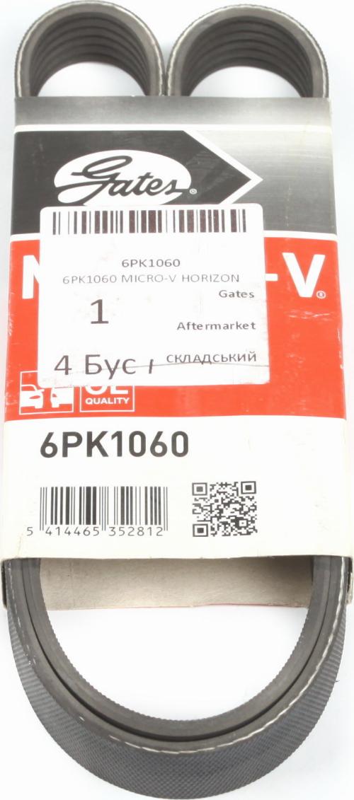 Gates 6PK1060 - Ķīļrievu siksna autodraugiem.lv