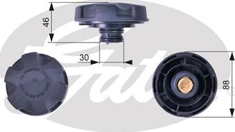 Gates RC241 - Vāciņš, Dzesēšanas šķidruma rezervuārs autodraugiem.lv