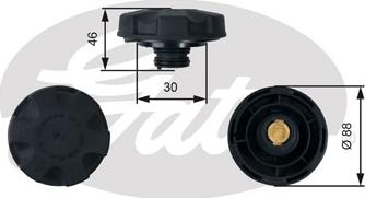 Gates RC248 - Vāciņš, Dzesēšanas šķidruma rezervuārs autodraugiem.lv