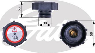Gates RC243 - Vāciņš, Dzesēšanas šķidruma rezervuārs autodraugiem.lv