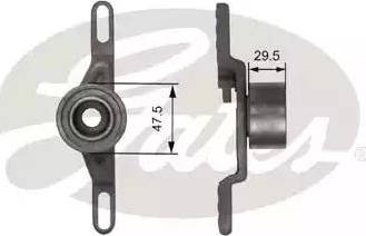 Gates T41260 - Spriegotājrullītis, Gāzu sadales mehānisma piedziņas siksna autodraugiem.lv