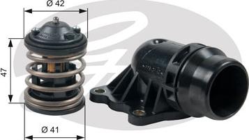 Gates TH47487K2 - Termostats, Dzesēšanas šķidrums autodraugiem.lv