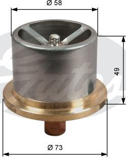 Gates TH51386 - Termostats, Dzesēšanas šķidrums autodraugiem.lv