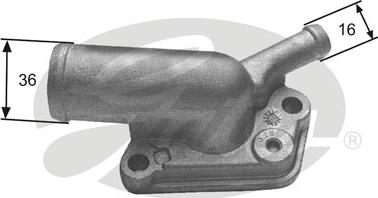 Gates TH12087G1 - Termostats, Dzesēšanas šķidrums autodraugiem.lv