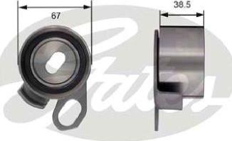 GATES-AU T41196 - Spriegotājrullītis, Gāzu sadales mehānisma piedziņas siksna autodraugiem.lv