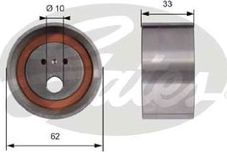 GATES-AU T41248 - Spriegotājrullītis, Gāzu sadales mehānisma piedziņas siksna autodraugiem.lv