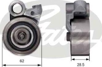 GATES-AU T41288 - Spriegotājrullītis, Gāzu sadales mehānisma piedziņas siksna autodraugiem.lv