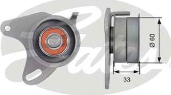 GATES-AU T42129 - Spriegotājrullītis, Gāzu sadales mehānisma piedziņas siksna autodraugiem.lv