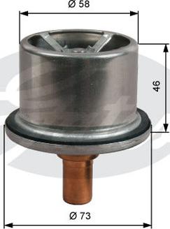 GATES-AU TH51287G1 - Termostats, Dzesēšanas šķidrums autodraugiem.lv