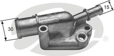 GATES-AU TH09282G1 - Termostats, Dzesēšanas šķidrums autodraugiem.lv