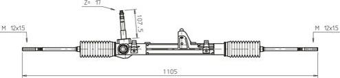 General Ricambi FI4119 - Stūres mehānisms autodraugiem.lv