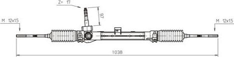 General Ricambi FI4113 - Stūres mehānisms autodraugiem.lv