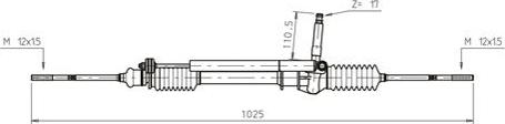 General Ricambi LA4019 - Stūres mehānisms autodraugiem.lv