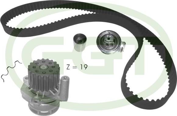 GGT KPA20105 - Ūdenssūknis + Zobsiksnas komplekts autodraugiem.lv