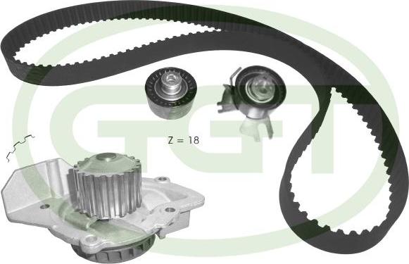 GGT KPA20106 - Ūdenssūknis + Zobsiksnas komplekts autodraugiem.lv