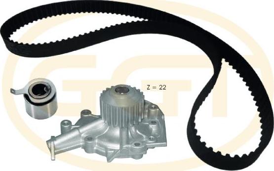 GGT KPA20187 - Ūdenssūknis + Zobsiksnas komplekts autodraugiem.lv