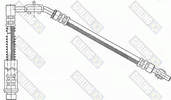 Girling 9004257 - Bremžu šļūtene autodraugiem.lv