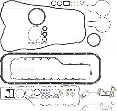 Glaser B37166-01 - Blīvju komplekts, Motora bloks autodraugiem.lv